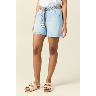 Short boyfriend ceinturé jean BONOBO