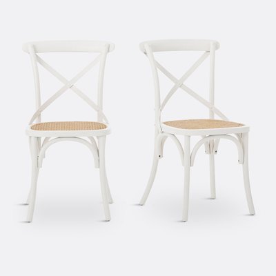 Set van 2 stoelen, hout en riet Cedak LA REDOUTE INTERIEURS