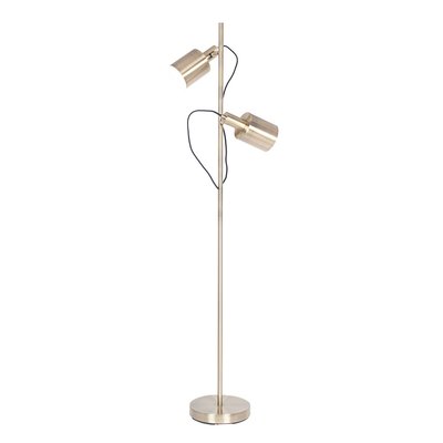 Antique Brass Dual Lit Adjustable Spotlight Floor Lamp SO'HOME