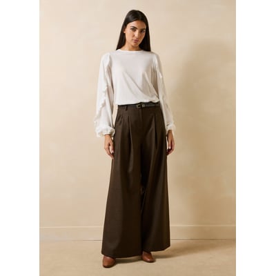 Pantalon large taille haute LA FEE MARABOUTEE