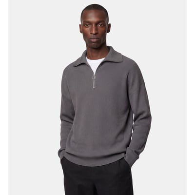 Pull col camionneur ample bribzip coton bio GALERIES LAFAYETTE