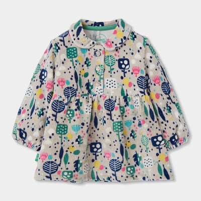 Robe bébé en maille imprimée arbres BOBOLI