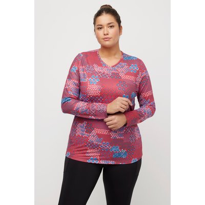 T-shirt de ski, imprimé, col en V ULLA POPKEN