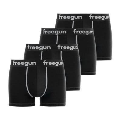 Lot De 4 Boxers Coton Uni FREEGUN