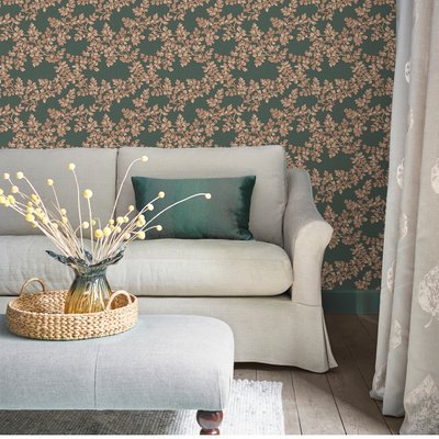 Papier peint Guirlandes fleuries Burnham LAURA ASHLEY