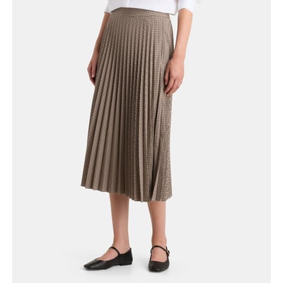 Jupe midi charlotte asi plissée coton GALERIES LAFAYETTE