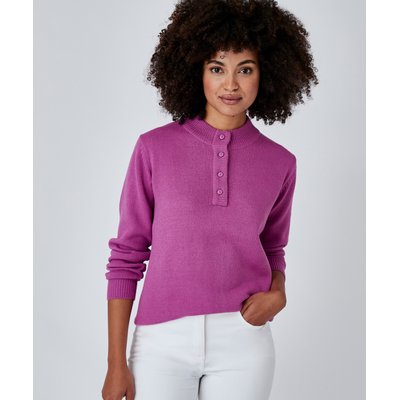 Pull col montant boutonné DAMART