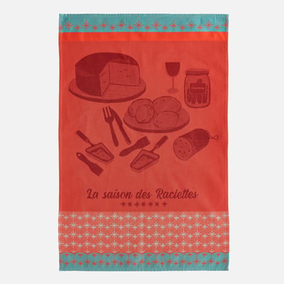 Torchon jacquard LA SAISON DES RACLETTES COUCKE