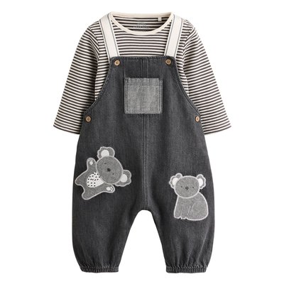 Body et salopette bébé en jean, ensemble NEXT