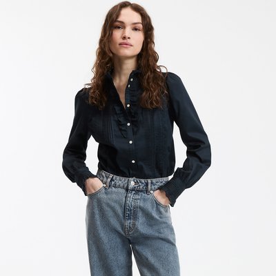Signatures Eugenie Cotton Blouse with Ruffles LA REDOUTE COLLECTIONS