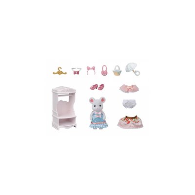 5540  La valisette de mode et grande soeur souris marshmallow SYLVANIAN FAMILIES