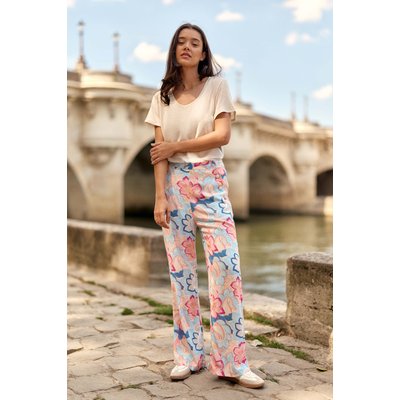 Pantalon droit imprimé floral PADDY LA PETITE ETOILE