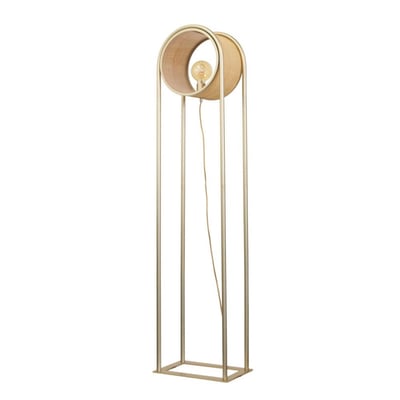 Lampadaire Bob Champagne Et fibre Naturelle MILLUMINE