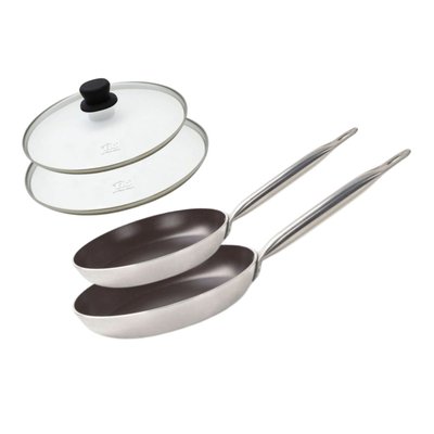 Lot 2 poêles de cuisson avec revêtement céramique sans PFAS ELO