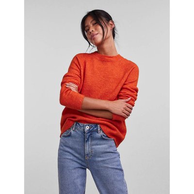 Brushed Knit Jumper with Crew Neck PIECES