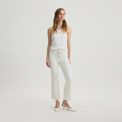 Pantalon bootcut blanc à taille haute LIU JO