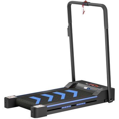 Tapis de course marche pliable - collaboration Aosom.fr x FFHandball - orange noir HOMCOM