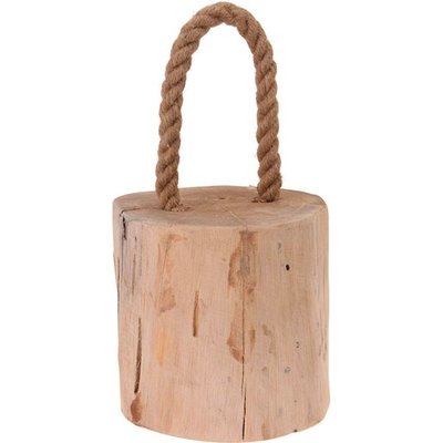 Cale-porte teck et corde 14x14x14cm WADIGA