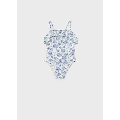 Maillot de bain imprimé volant MANGO BABY