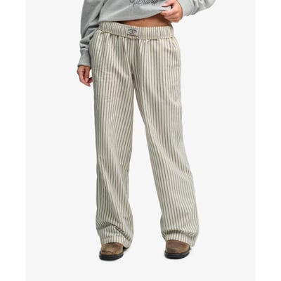 Pantalon Rayé Coton Bio Coupe Droite SUPERDRY