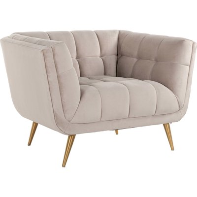 Fauteuil moderne, pieds dorés, collection Fauteuils RECOLLECTION