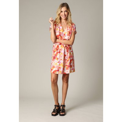 Robe exotique en viscose avec imprimé tropical PIA DEELUXE