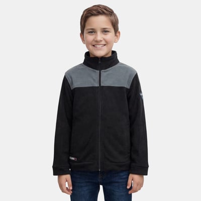 Veste polaire zippée col montant à empiècements, manches longues POLAIRE LEE COOPER