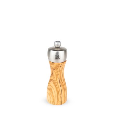 Moulin à sel manuel en bois d'olivier et inox 15cm Fidji PEUGEOT