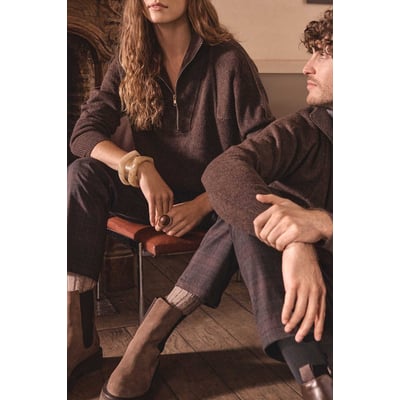 Pull col camionneur unisexe en 100% laine REVEUR Maison 123