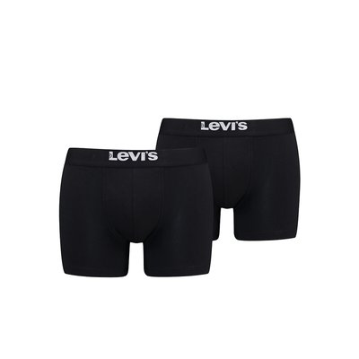Confezione da 2 boxer nero tinta unita LEVI'S