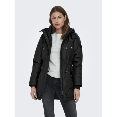 Manteau noir zippé femme discount