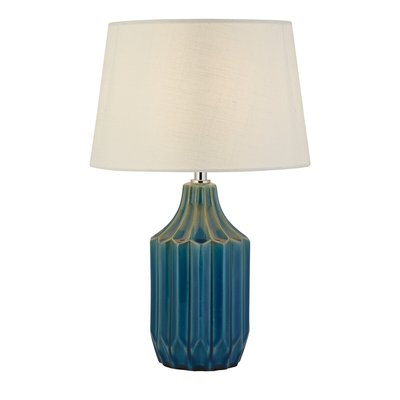 Matera Ceramic Table Lamp in Blue SO'HOME