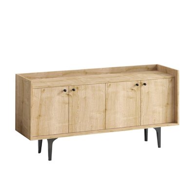 Buffet 4 portes décor chêne L150 cm - NAVI CALICOSY