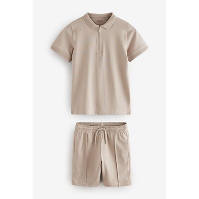 Short et polo à col zippé, ensemble NEXT