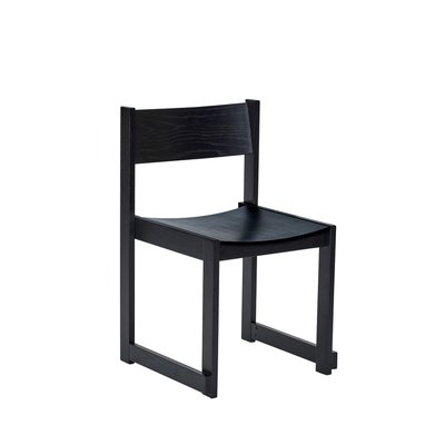 Chaise de salle à manger en placage de chêne, bois de chêne et contreplaqué FORMA HUBSCH