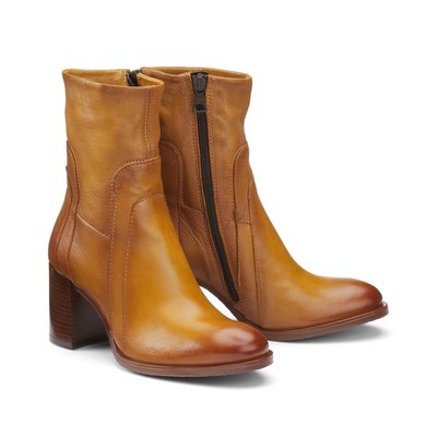 Leather Heeled Ankle Boots MJUS