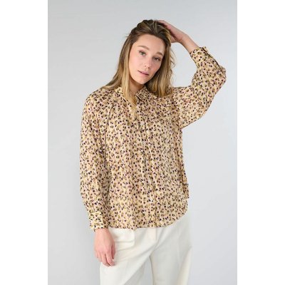 Gemusterte Bluse mit Hemdkragen LE TEMPS DES CERISES