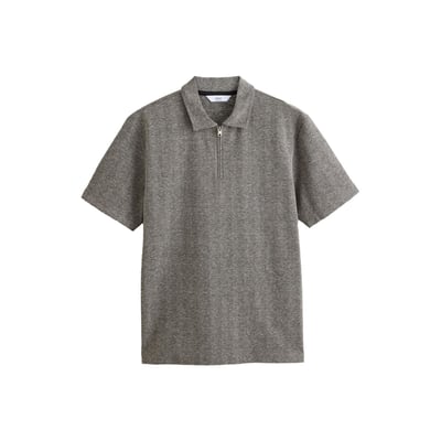 Polo à col zippé et chevrons NEXT