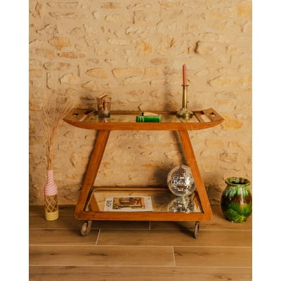 Desserte en bois Henriette N°215 - Bon état DEBONGOUT