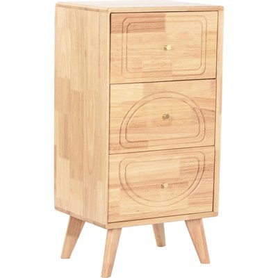 Commode scandinave en bois de hevea style naturel épuré RECOLLECTION
