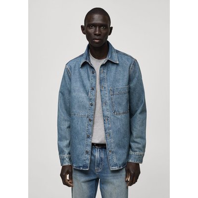 Surchemise jean poche MANGO MAN