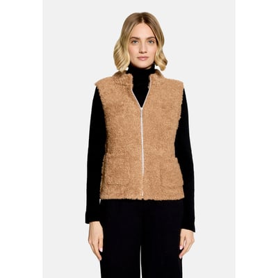 Veste sans manches en maille à col droit BETTY BARCLAY