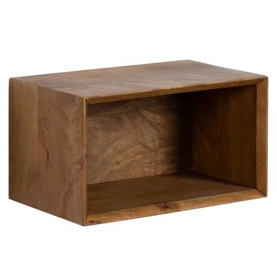 Table de chevet murale en bois de manguier 40.5x25x23cm WADIGA