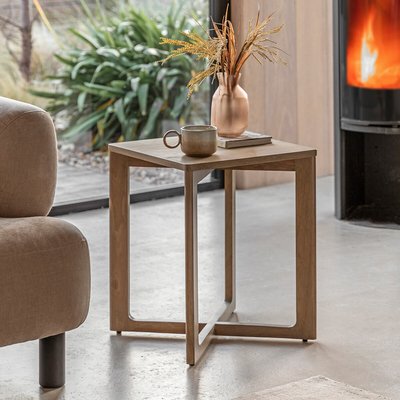 Pasco Oak Square Side Table SO'HOME