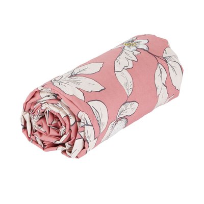 Drap housse  - Percale de coton - ORANGER TRADITION DES VOSGES