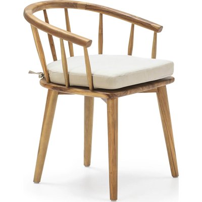 Chaise 52 x 52 x 79 cm Bois de Teck, Coton RECOLLECTION