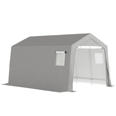 Tente de stockage - tente de rangement dim. 3 x 4,5 x 2,5 m - gris OUTSUNNY