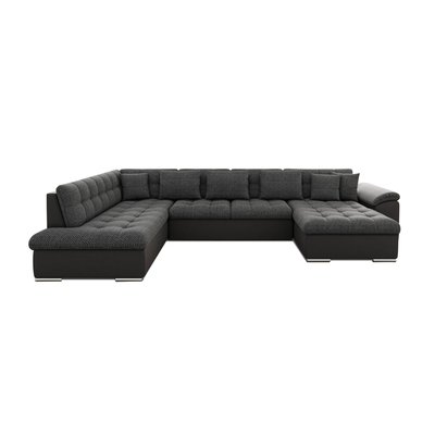 Canapé Panoramique Convertible Simili/tissu et velours 7 places - CHUCK LISA DESIGN