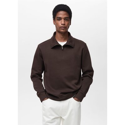 Sweat coton regular-fit à zip MANGO MAN