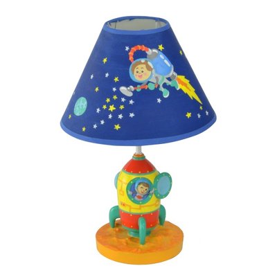 Lampe Chevet Enfant Déco Bois OUTER SPACE TEAMSON KIDS